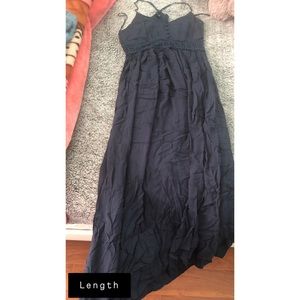 Fashion nova long navy blue dress